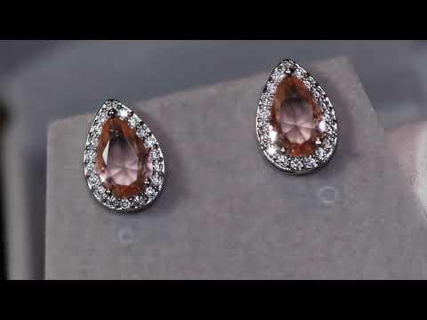 champagne diamond ear studs