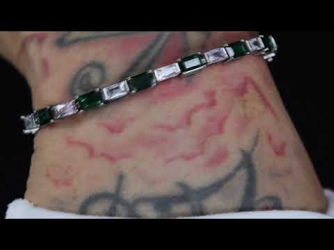 Green Diamond Bracelet