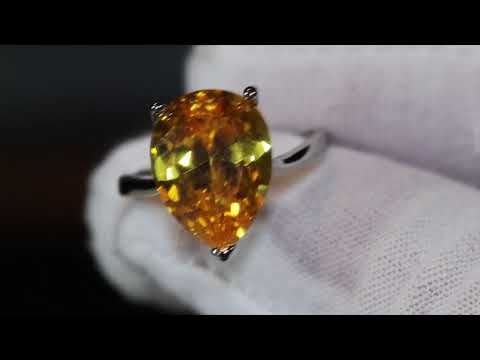 Womens yellow diamond ring