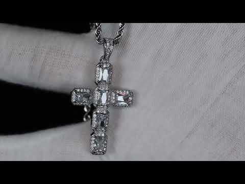 Baguette Cross necklace for Men