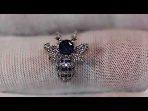 Diamond Bee Pendant