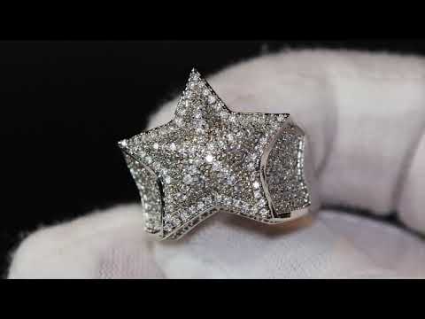 Load and play video in Gallery viewer, diamond star ring
