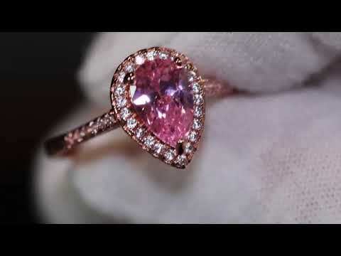 Rose Gold Pink Diamond Ring