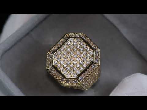 Mens Gold Diamond Ring