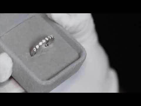 Womens Moissanite Wedding Band