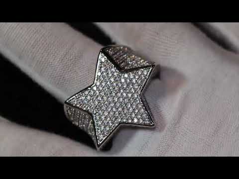 iced out star ring