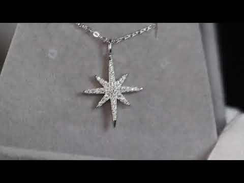 Moissanite Diamond Star Pendant