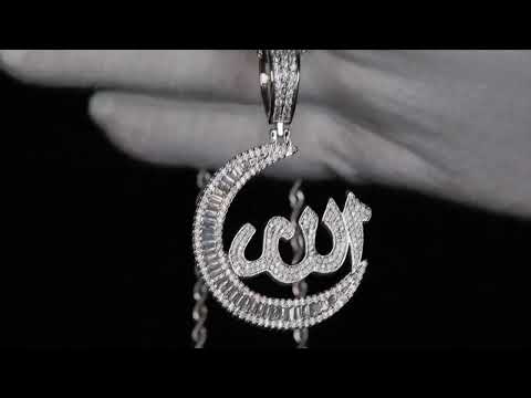 Load and play video in Gallery viewer, Diamond Allah Pendant
