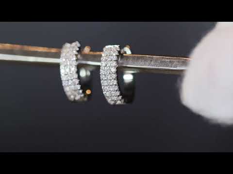 Mens Diamond Hoop Earrings