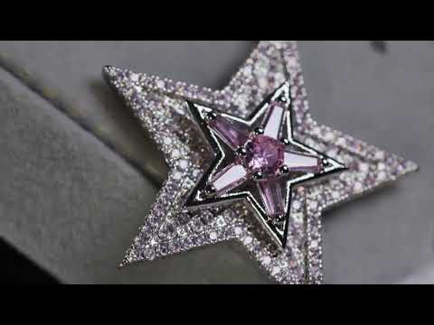 Pink Diamond Star Pendant