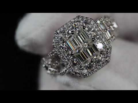 Load and play video in Gallery viewer, Moissanite Diamond Eternity Ring | Lab Grown Diamond Eternity Ring
