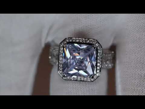 Big Princess Cut Diamond Ring