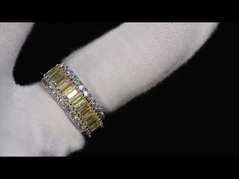 Load and play video in Gallery viewer, Mens Yellow Diamond Ring
