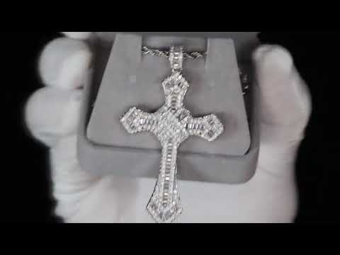 Load and play video in Gallery viewer, Iced Out Cross Pendant
