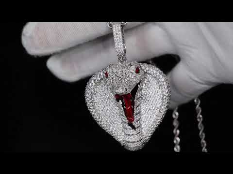 Load and play video in Gallery viewer, Iced Out Snake Pendant
