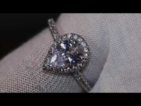 Load and play video in Gallery viewer, Pear Cut Engagement Ring
