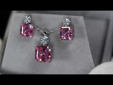 Load and play video in Gallery viewer, Pink Asscher Diamond
