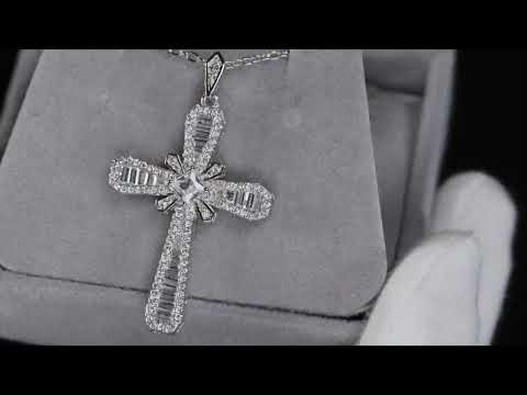 Baguette Cross Pendant