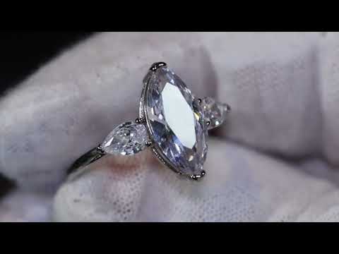 Load and play video in Gallery viewer, Marquise diamond ring
