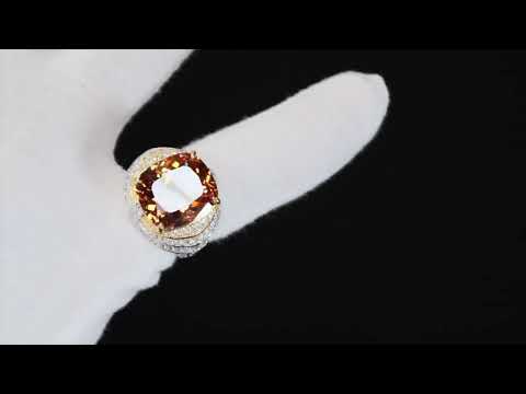 Load and play video in Gallery viewer, Mens Champagne Diamond Ring
