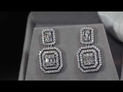 Classy diamond earrings