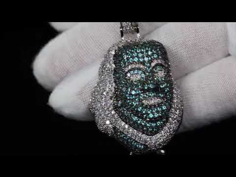 Blue Face Pendant