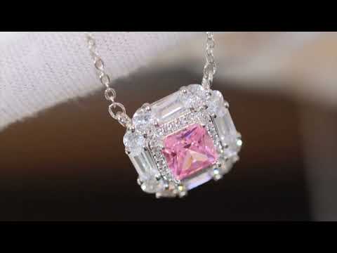 Pink Diamond Necklace