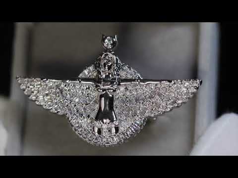 Men's Diamond Angel Ring