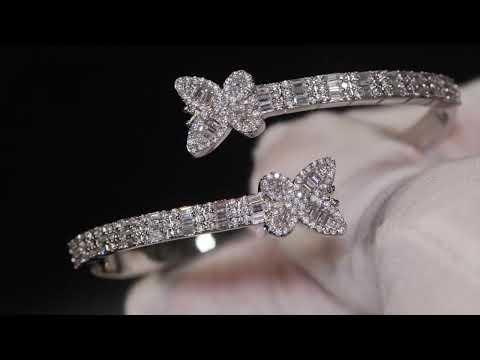 Diamond butterfly bracelet