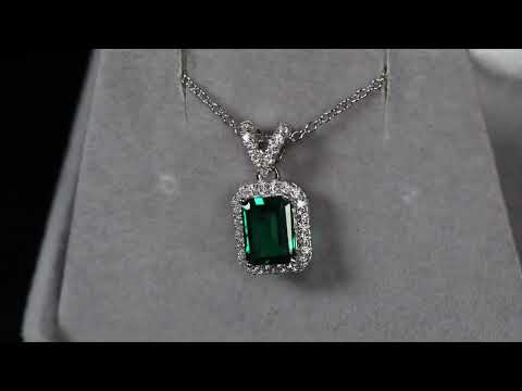 Load and play video in Gallery viewer, Colombian Emerald Pendant
