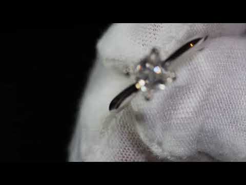 Princess Cut Moissanite Diamond Engagement Ring