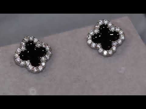 Womens diamond ear studs