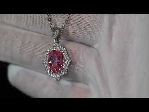 pink diamond pendant