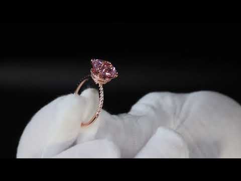 Load and play video in Gallery viewer, Pink Diamond Engagement Ring
