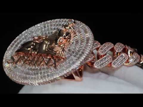 Rose Gold Hip Hop Pendant