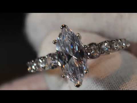 Load and play video in Gallery viewer, Marquise diamond ring
