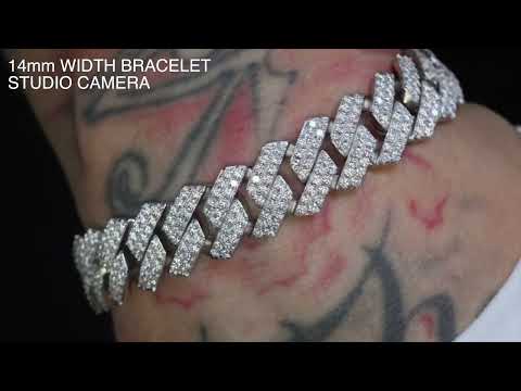 Load and play video in Gallery viewer, Moissanite Cuban Link Bracelet
