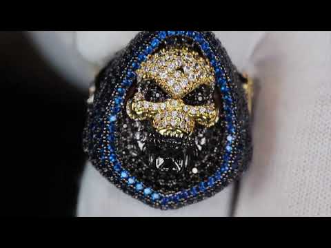 Iced Out Skull Ring