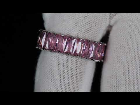 Load and play video in Gallery viewer, Pink Diamond Eternity Ring
