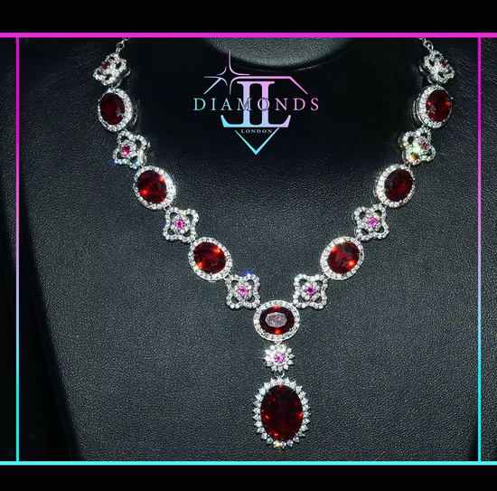 red diamond necklace