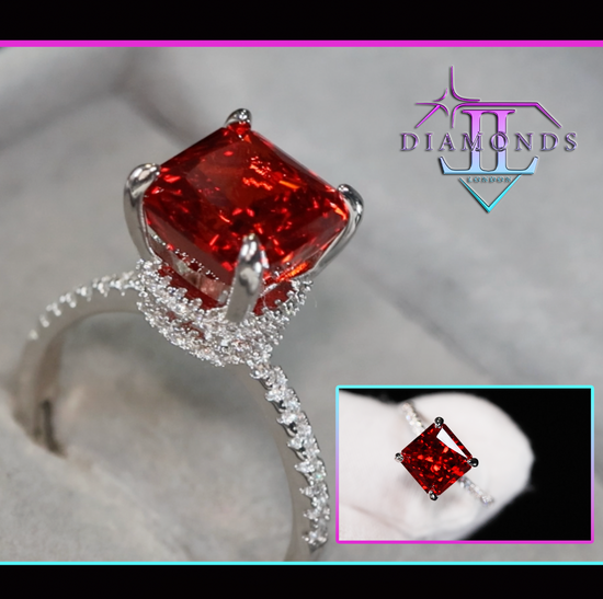 Red Lab Diamond Ring