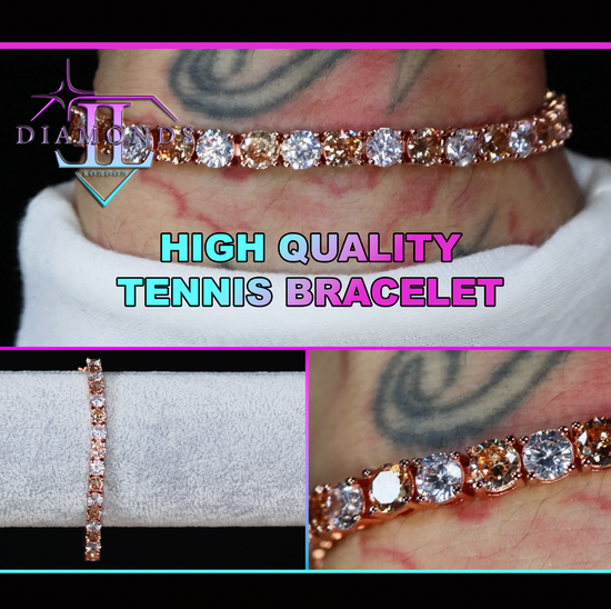 Champagne Diamond Tennis Bracelet