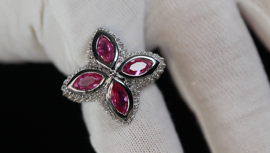 Men's Pink Diamond Ring