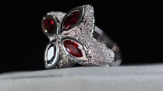 Men's Red Diamond Ring