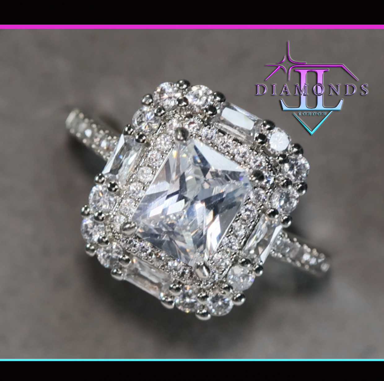 Radiant Cut Diamond Engagement Ring | Womens Radiant Diamond Rings