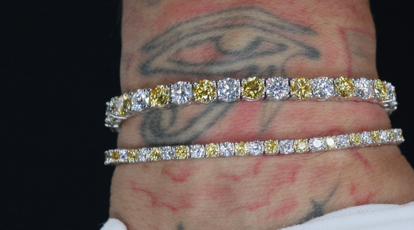 yellow moissanite bracelets