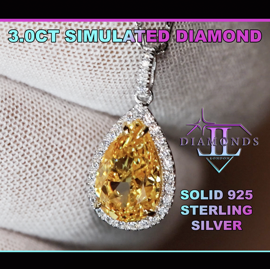 Yellow Lab Grown Diamond Pendant