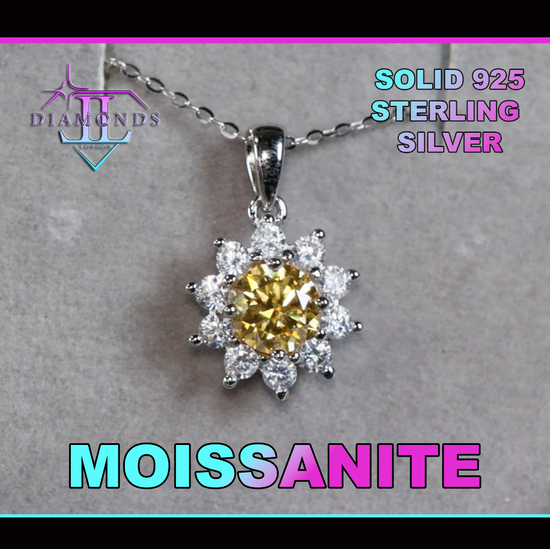 Yellow Moissanite Pendant