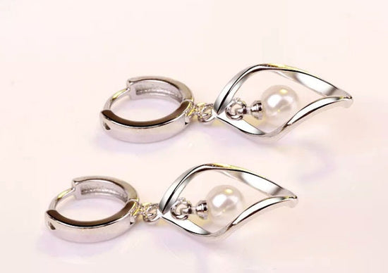 Pearl Earrings | Silver Pearl Earrings | Womens Pearl Earrings | Pearl earrings for Women | Girls Pearl Earrings | Ladies Pearl Earrings