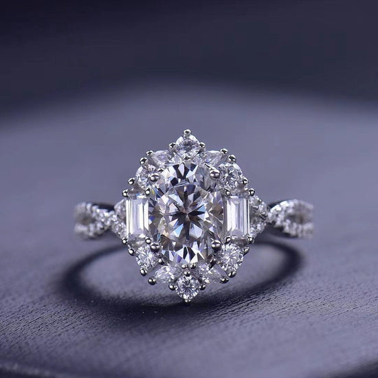 Moissanite Engagement Ring